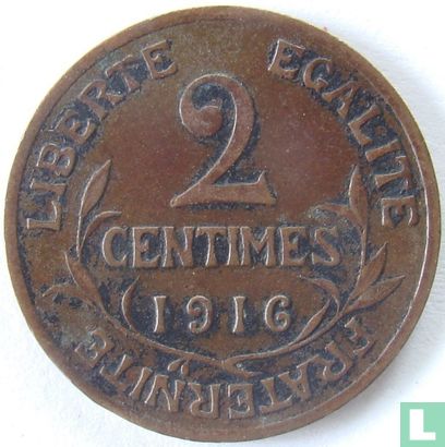 Frankrijk 2 centimes 1916 - Afbeelding 1