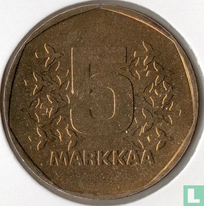 Finlande 5 markkaa 1976 - Image 2