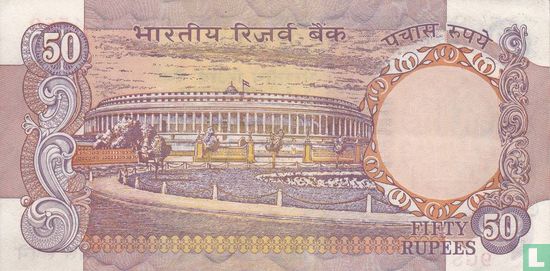 India 50 Rupees ND (1985) A - Afbeelding 1