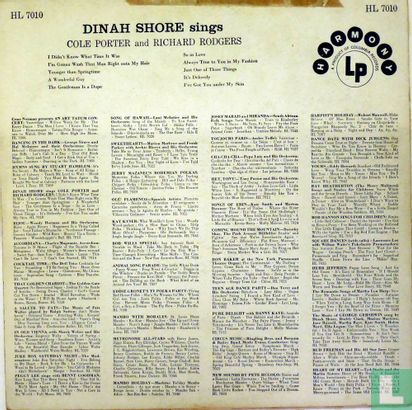 Dinah Shore sings Cole Porter and Richard Rogers - Afbeelding 2