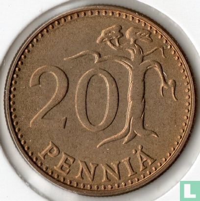 Finland 20 penniä 1976 - Image 2