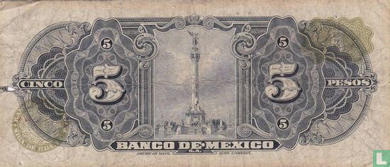 Mexique 5 pesos - Image 2