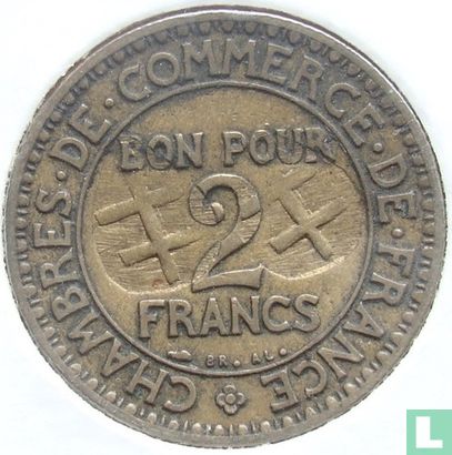 France 2 francs 1926 (missstrike) - Image 2