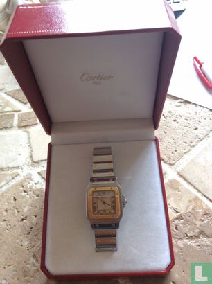 Cartier Santos quartz heren horloge - Bild 2