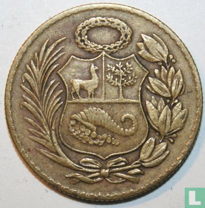 Pérou ½ sol de oro 1954 - Image 2