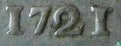 Holland 2 stuiver 1721 (1721/11) - Afbeelding 3