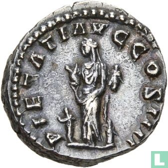 Antoninus Pius 138-161, AR Denarius Rome 160-161 n.C. - Afbeelding 1