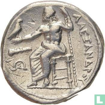 Koninkrijk Macedonië, Alexander de Grote 336-323 v.Chr., AR Tetradrachme geslagen in Macedonië 336-323 v.C. - Afbeelding 1