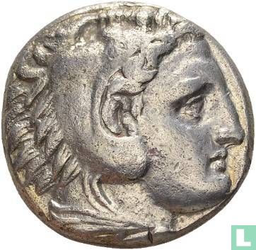 Koninkrijk Macedonië, Alexander de Grote 336-323 v.Chr., AR Tetradrachme geslagen in Macedonië 336-323 v.C. - Afbeelding 2