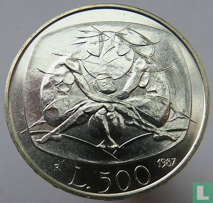 Italy 500 lire 1987 "Year of the Family" - Image 1