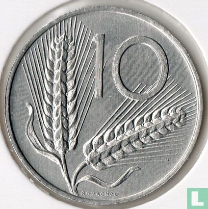 Italien 10 Lire 1980 - Bild 2