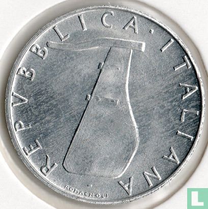 Italy 5 lire 1974 - Image 2
