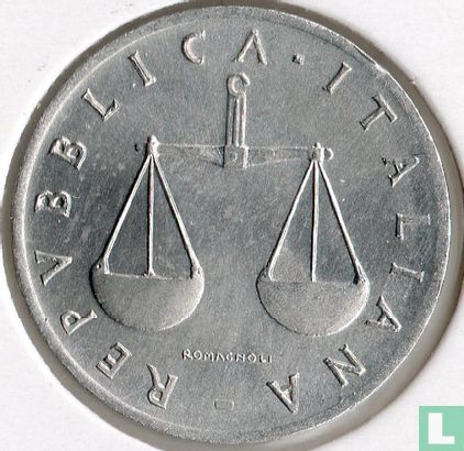 Italy 1 lira 1980 - Image 2