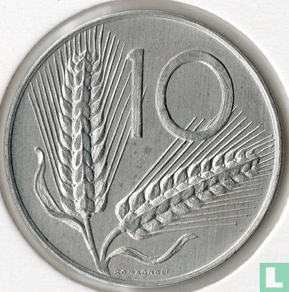 Italien 10 Lire 1977 - Bild 2
