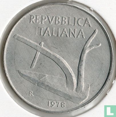 Italië 10 lire 1978 - Afbeelding 1