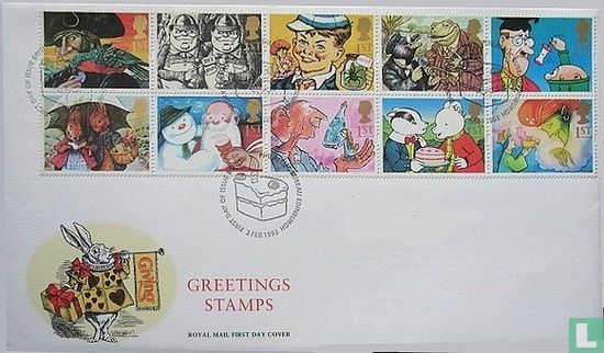Greeting Stamps Children's Book Characters