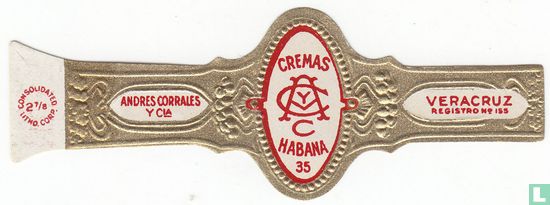 Cremas ACyC Habana 35 - Andrés Corrales y Cia - Veracruz Registro No. 155 - Afbeelding 1