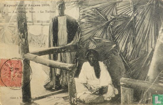 Au Village Noir. Le Tailleur. Exposition D'angers 1906 - Afbeelding 1