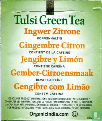 Tulsi Green Tea Lemon Ginger - Image 2