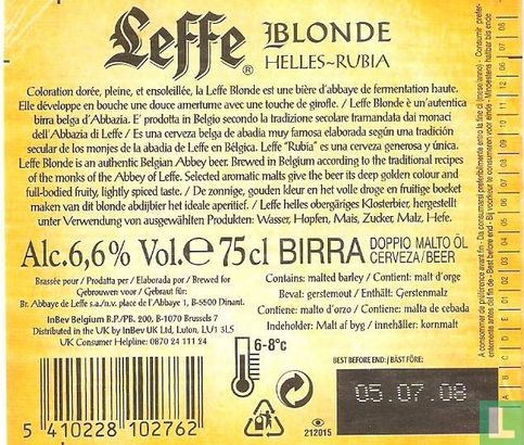 Leffe blond - Afbeelding 2