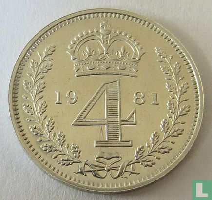 United Kingdom 4 pence 1981 (PROOFLIKE) - Image 1