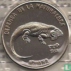 Kuba 1 Peso 1985 "Cuban rock iguana" - Bild 1