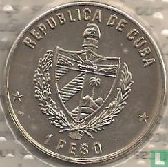 Kuba 1 Peso 1985 "Cuban rock iguana" - Bild 2