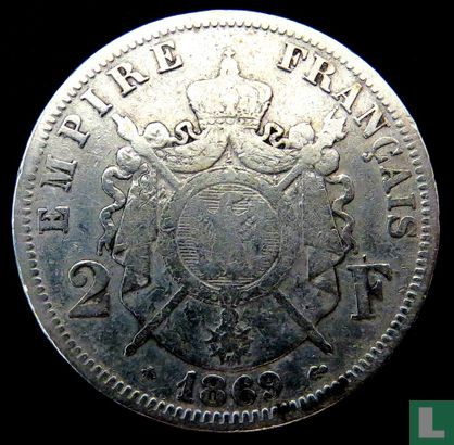 Frankrijk 2 francs 1869 (A) - Afbeelding 1