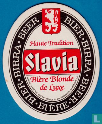 Slavia " Bière blonde de Luxe "
