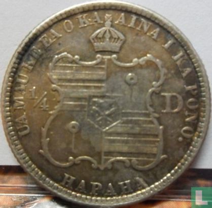 Hawaii ¼ dollar 1883 - Afbeelding 2