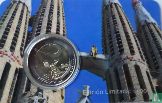 Spain 2 euro 2009 (coincard - large stars) "10th Anniversary of the European Monetary Union" - Image 2