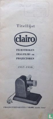 Titellijst Clairo filmstroken, smalfilms en projectoren  - Image 1