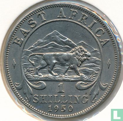 Afrique de l'Est 1 shilling 1950 (sans marque d'atelier) - Image 1