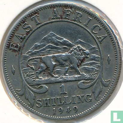 Afrique de l'Est 1 shilling 1949 (sans marque d'atelier) - Image 1