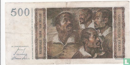 Belgium 500 Francs 1954 - Image 2