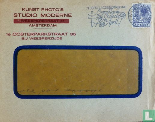 Amsterdam Briefpost 1933 - Postkantoor onbepaald - 