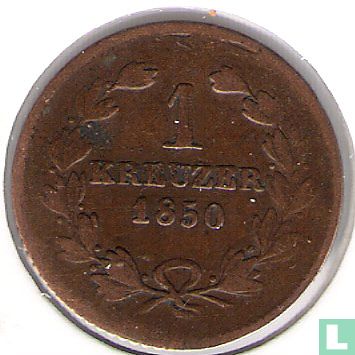 Baden 1 kreuzer 1850 - Afbeelding 1