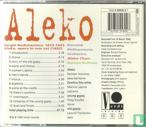 Rachmaninov: Aleko, opera in one act - Image 2