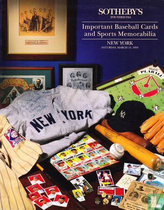 Important Baseball Cards and Sports Memorabilia - Image 1