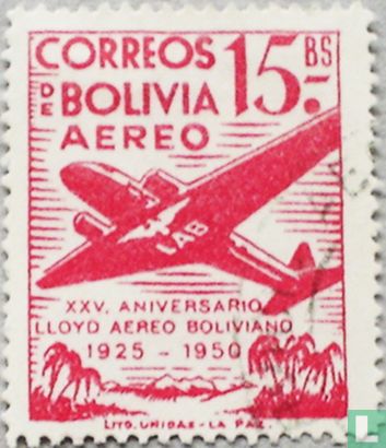 25 jaar Lloyd Aereo Boliviano