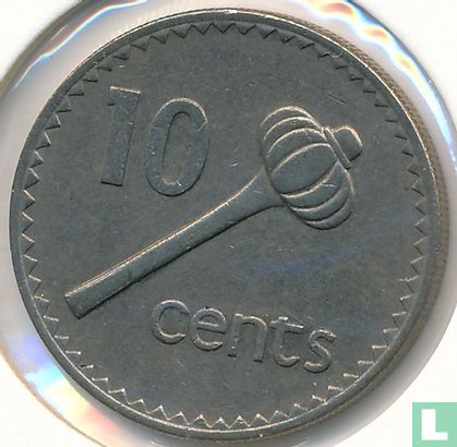 Fiji 10 cents 1980 - Image 2