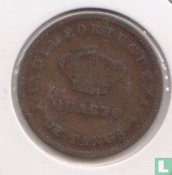 Portuguese-India ¼ tanga 1886 - Image 2