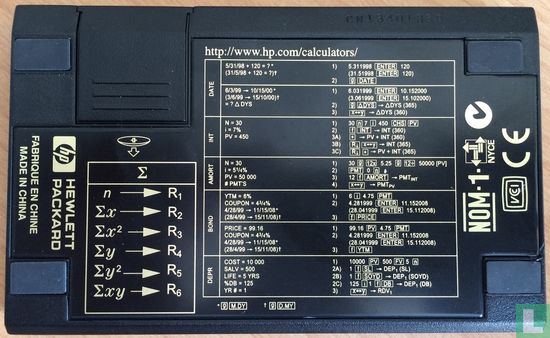HP-12C (met oranje tekst, 1 batterij) - Image 2