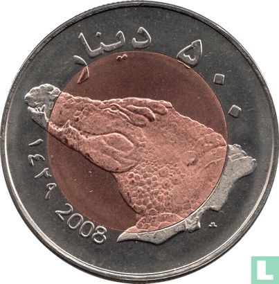 Darfur Sultanate 500 dinars 2008 (year 1429 - Bi-Metal - Prooflike) - Afbeelding 1