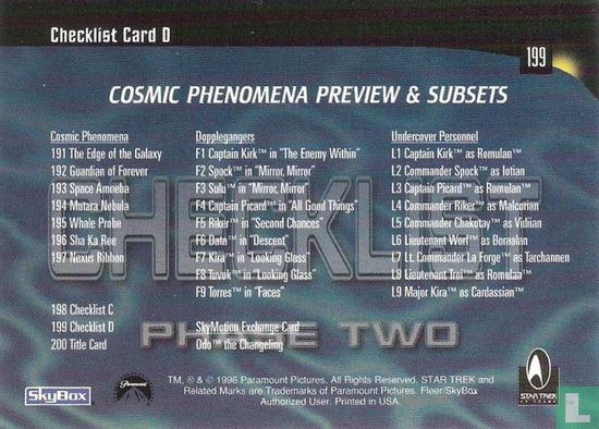 Checklist Card D - Image 2