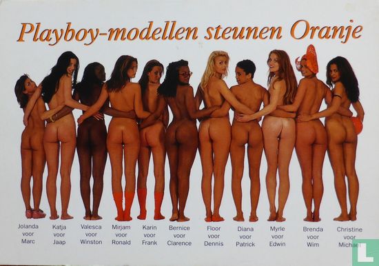 A000729 - Playboy "Playboy-modellen Steunen Oranje" - Image 1