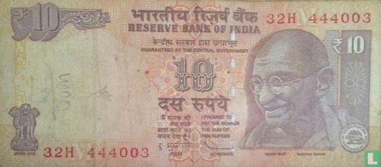 India 10 Rupees 2013 (M) - Afbeelding 1