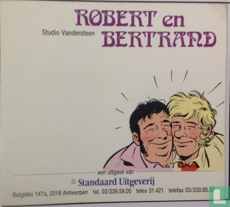 Relatiekaart Standaard Uitgeverij : Robert en Bertrand