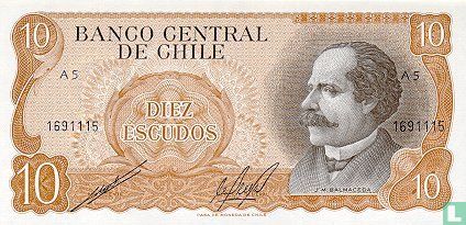 Chile 10 Escudos ND (1967)