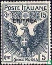 Red Cross, with overprint 